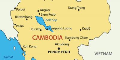 カンボジアの都市地図